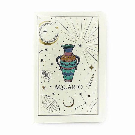 CADERNETA ASTRAL SEM PAUTA 14X21 LIBRA