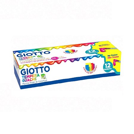 TEMPERA GUACHE GIOTTO 15ML 12 CORES