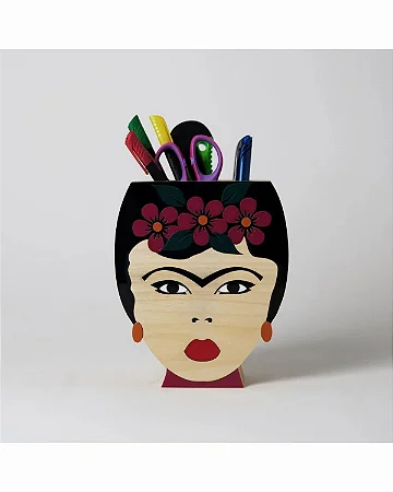 PORTA OBJETOS EM MADEIRA FRIDA