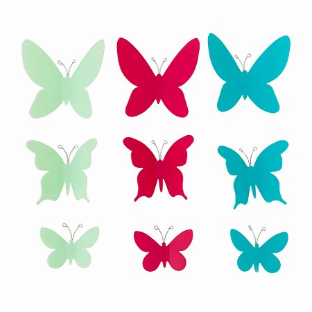 ADORNO DE PAREDE MARIPOSA 9UN