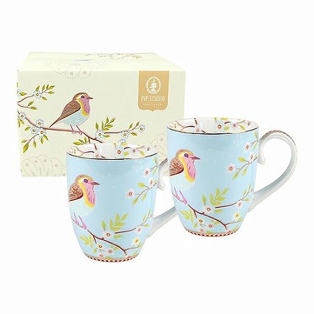 CONJUNTO CANECAS GRANDE EARLY BIRD AZUL