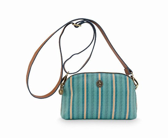 BOLSA CROSS BLURRED LINES VERDE LISTRADO