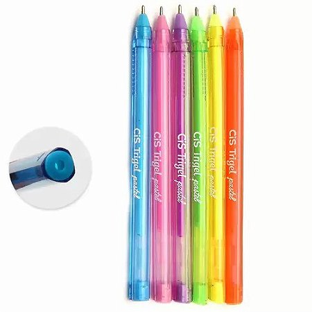CIS TRIGEL CAN GEL 0,8MM PASTEL COM 6 UN