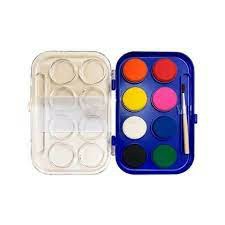 ESTOJO AQUARELA MULTICOR COM 8 CORES