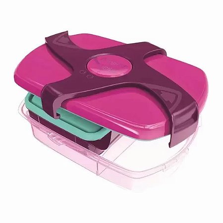 PICNIK POTE EMPILHAR TRIPLO ROSA
