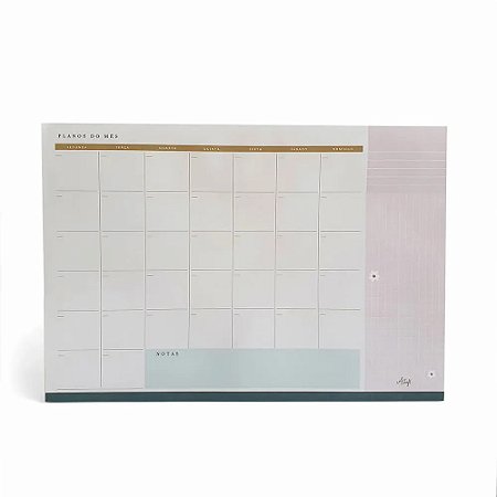 BLOCO NOTAS PLANNER MENSAL MESA COLECAO 2022