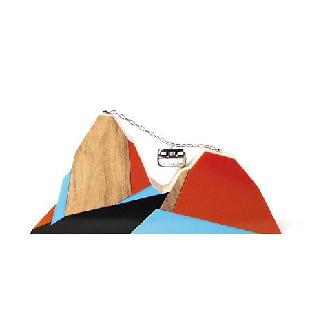 ESCULTURA DE MADEIRA RJ BONDINHO CUBISTA