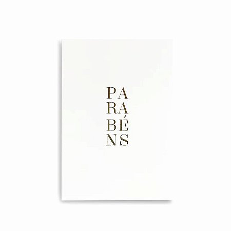 CARTAO PARABENS DOURADO