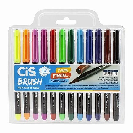 MARCADOR ARTISTICO BRUSH 12PCS