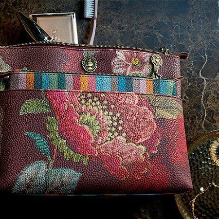 NECESSAIRE POPPY STICH BURGUNDY 2UN VINHO