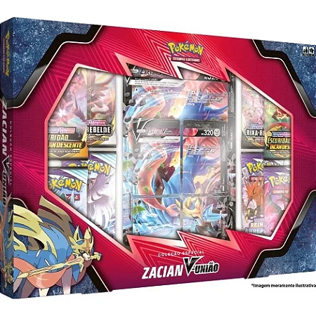 CARTAS POKEMON BOX ZACIAN V UNIAO