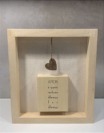 QUADRO MAD CLARA AMOR E QUANDO
