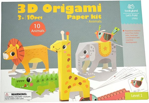 KIT ORIGAMI 3D ANIMAIS