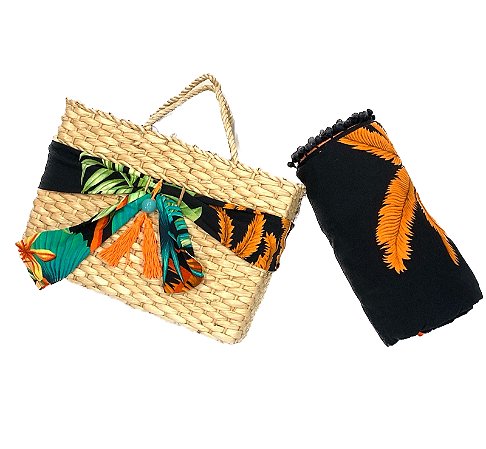 KIT BOLSA COM CANGA ATOALHADA