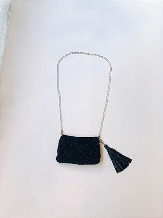 BOLSA MACRAME PRETO