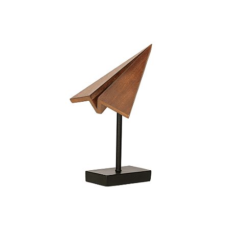 ESCULTURA AVIAO EM MADEIRA