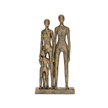 ESCULTURA FAMILIA EM POLIRRESINA 22CM