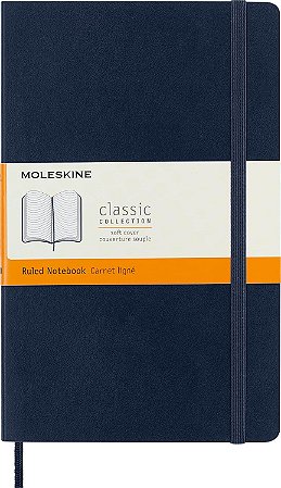 MOLESKINE CLASSICO AZUL ZAFIRA FLEXIVEL PAUTADO