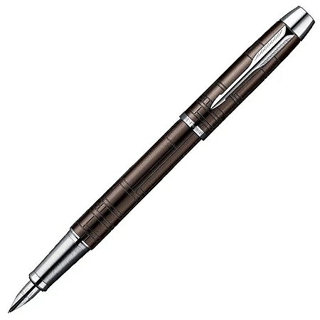 CANETA TINTEIRO PARKER IM PREMIUM MARROM METALICO