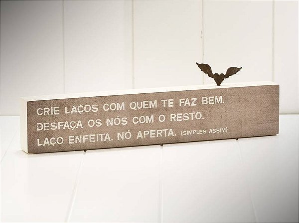 BLOCO DE MADEIRA CRIE LACOS 35X7
