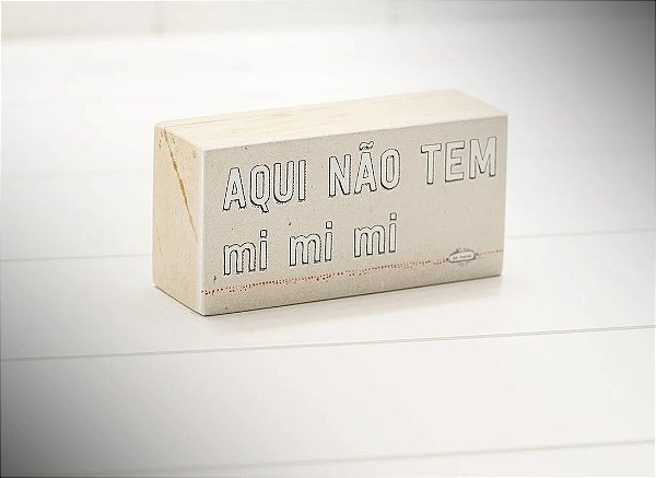 MINI BLOCO DE MADEIRA AQUI NAO TEM MIMIMI  11X6