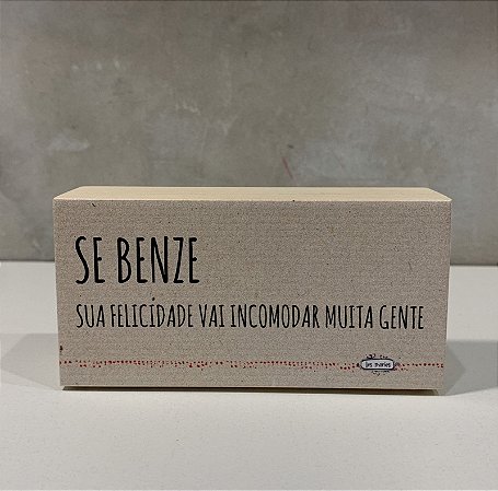 MINI BLOCO DE MADEIRA SE BENZE 11X6