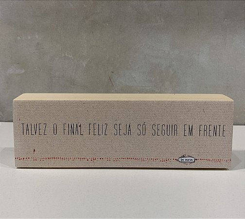 MINI BLOCO DE MADEIRA TALVEZ O FINAL 17X6