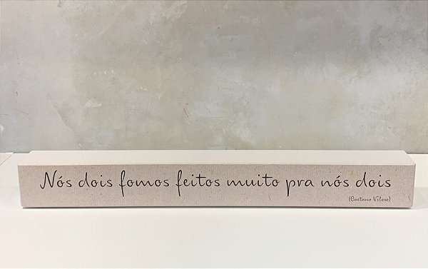 BLOCO DE MADEIRA TIRINHA NOS DOIS FOMOS FEITOS  38X6