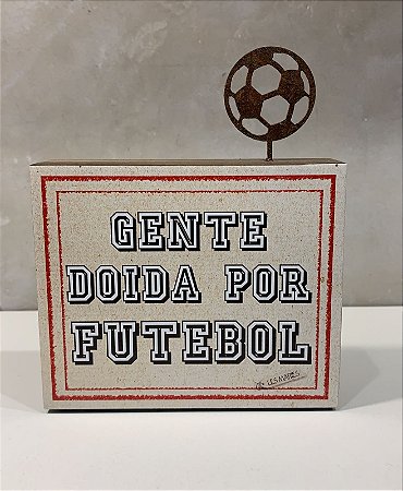 BLOCO DE MADEIRA CANELA GENTE DOIDA  13X10