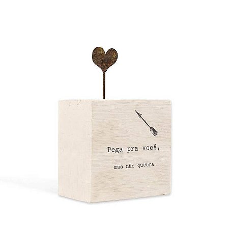 BLOCO CUBO MADEIRA PEGA PRA VOCE 9X9