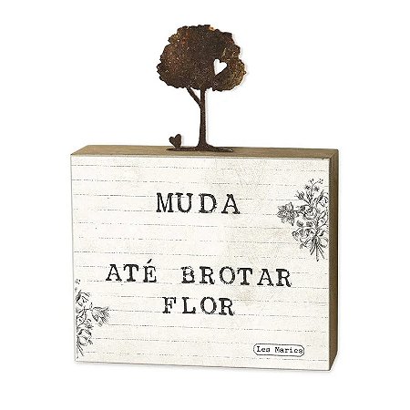 BLOCO MADEIRA ESCURA MUDA ATE BROTAR 13X10