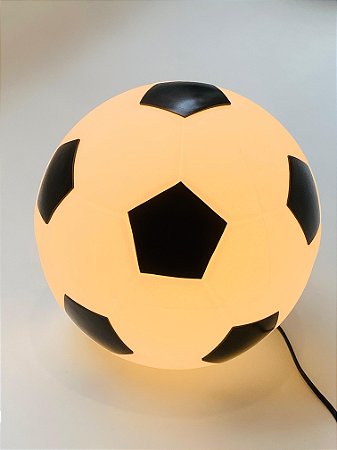 LUMINARIA BOLA DE FUTEBOL PRETO