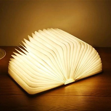 LUMINARIA LIVRO ABERTO MAGNETICA RECARREGAVEL P