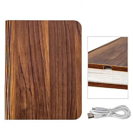 LUMINARIA LIVRO ABERTO MAGNETICA RECARREGAVEL P