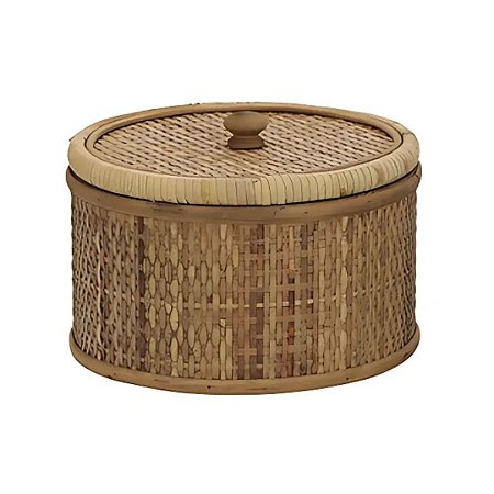 CAIXA EM FIBRA NATURAL CILINDRICA 21CM G