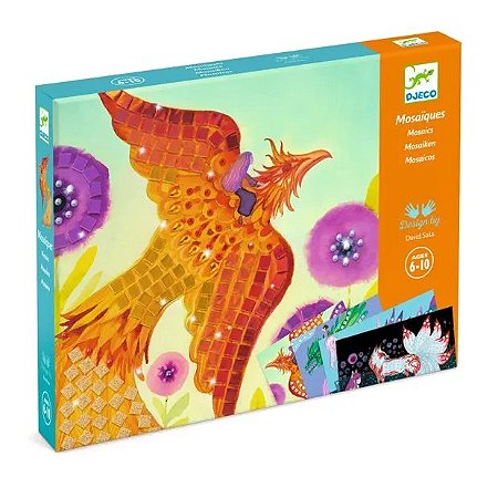 COLAGEM COM MOSAICOS CRIATURAS MISTICAS