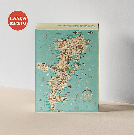 QUEBRA-CABECA 1000 PECAS MAPA ILUSTRADO DE FLORIANOPOLIS
