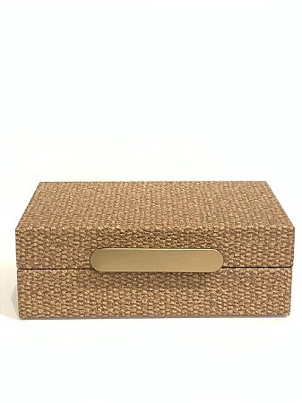 CAIXA EM MDF COM REVESTIMENTO 20X13X8