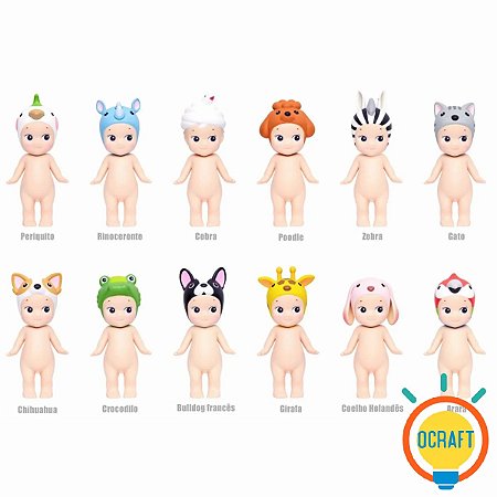 BONECA MINI SONNY ANGEL SERIE ANIMAL 3 SORTIDOS