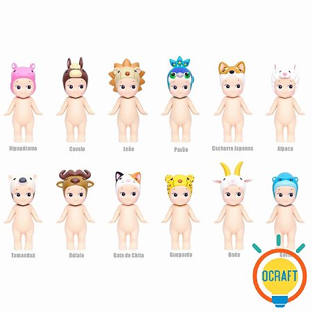 BONECA MINI SONNY ANGEL SERIE ANIMAL 4 SORTIDOS
