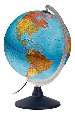 GLOBO 20CM ELITE FISICO PORTUGUES COM LUZ DESMONT