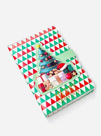 CADERNO CAPA DECORADA NATAL
