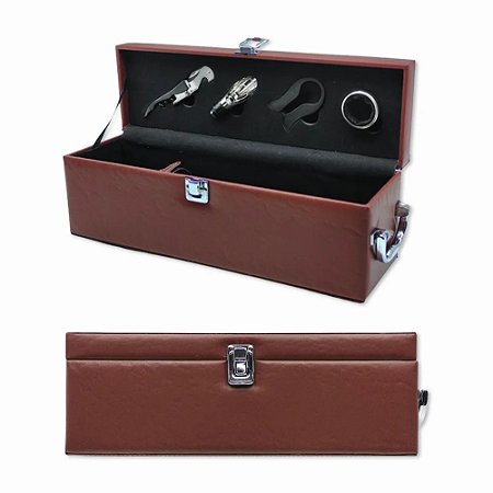 MALETA CONJUNTO DE ACESSORIOS PARA VINHO VERMELHO