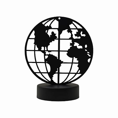 ENFEITE LUMINARIA GLOBO TERRESTRE METAL