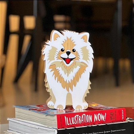 ESCULTURA CACHORRO LULU DA POMERANIA