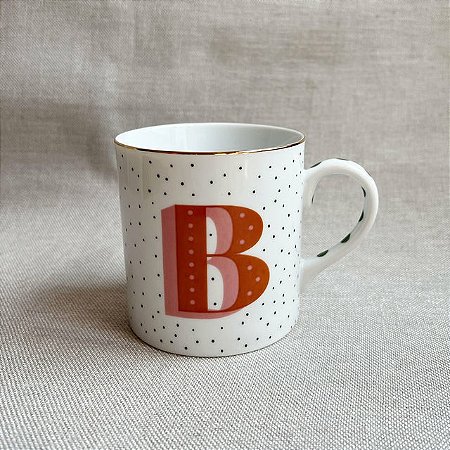 CANECA COLOR COM SACO LETRA B