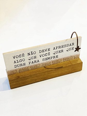 BLOCO PLACA PEQUENA VOCE NAO DEVE