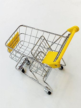 CARRINHO DE MERCADO AMARELO