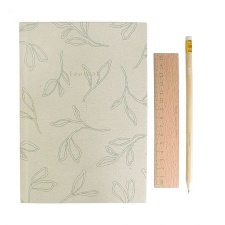 KIT PAPELARIA CADERNO LAPIS REGUA
