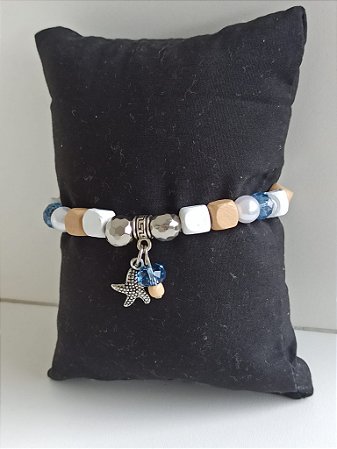 Pulseira com Pingente Estrela do Mar